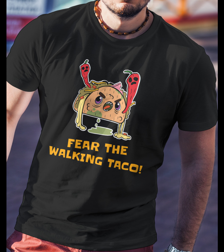 Fear The Walking Taco Hard Shell Ghost Peppers T-Shirt