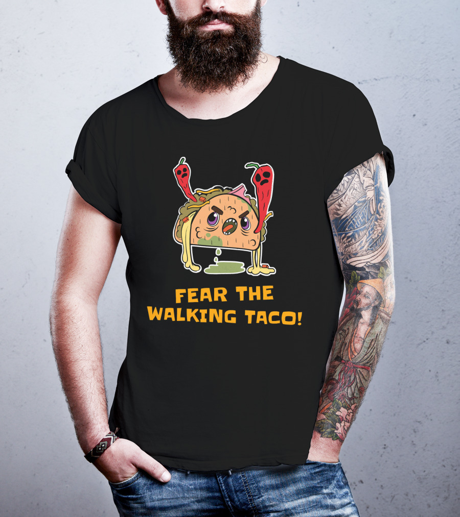 Fear The Walking Taco Hard Shell Ghost Peppers T-Shirt