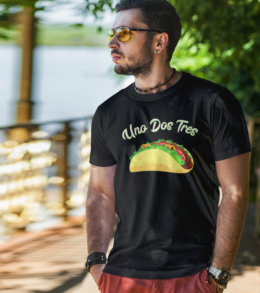 Uno Dos Tres Taco Kids Plus Curve Text T-Shirt