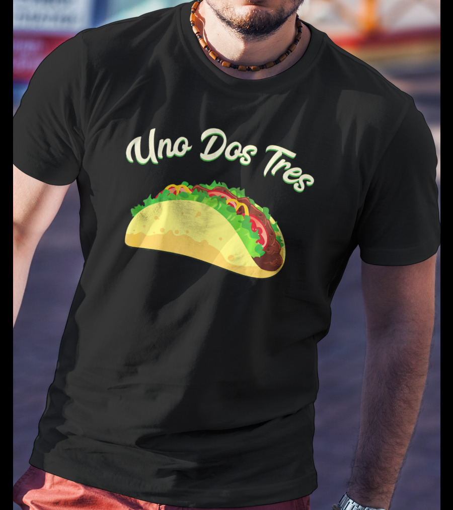 Uno Dos Tres Taco Kids Plus Curve Text T-Shirt