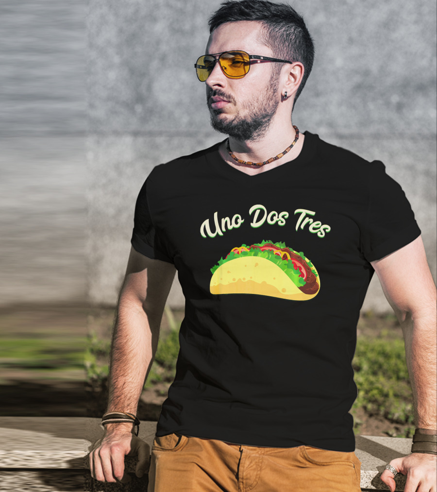 Uno Dos Tres Taco Kids Plus Curve Text T-Shirt