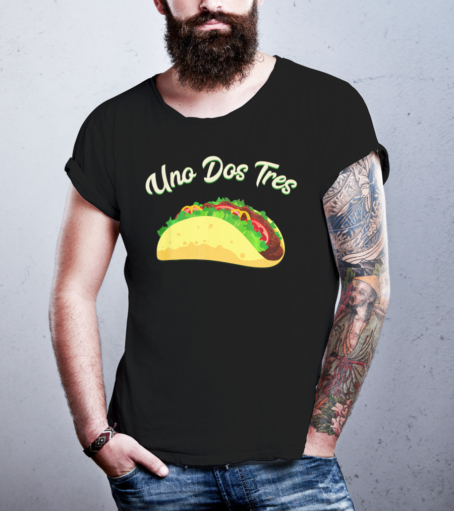 Uno Dos Tres Taco Kids Plus Curve Text T-Shirt
