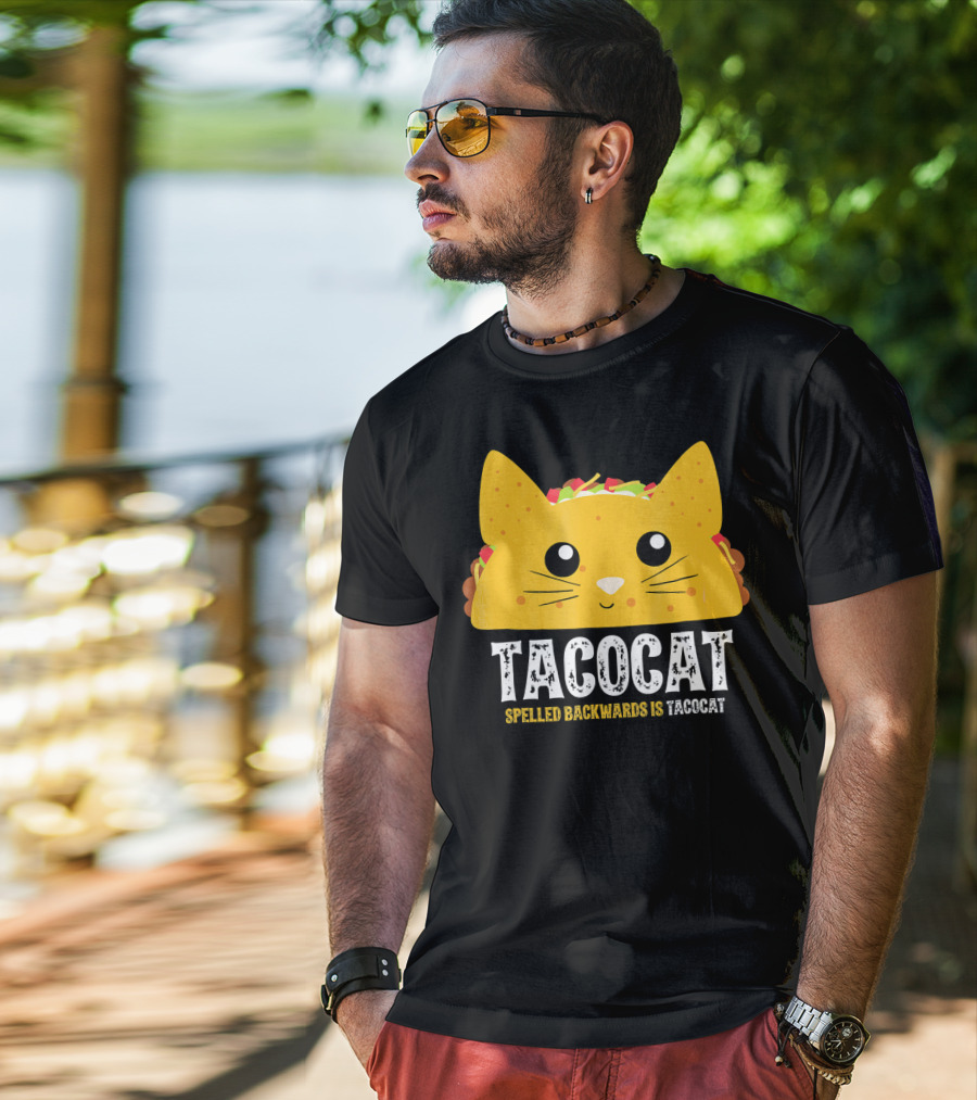 Taco Cat Spelled Backwards Is Tacocat Cute T-Shirt