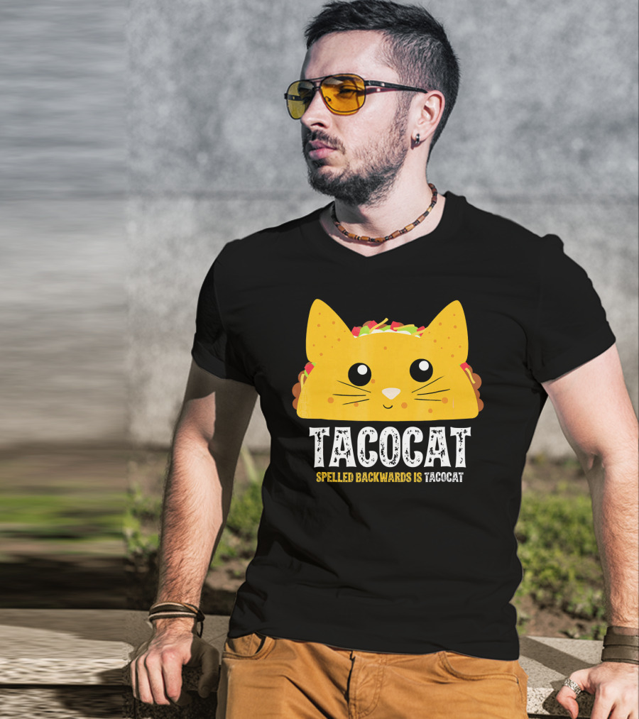 Taco Cat Spelled Backwards Is Tacocat Cute T-Shirt