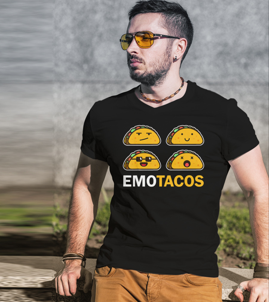EMO TACOS Emojis Faces And Expressions T-Shirt