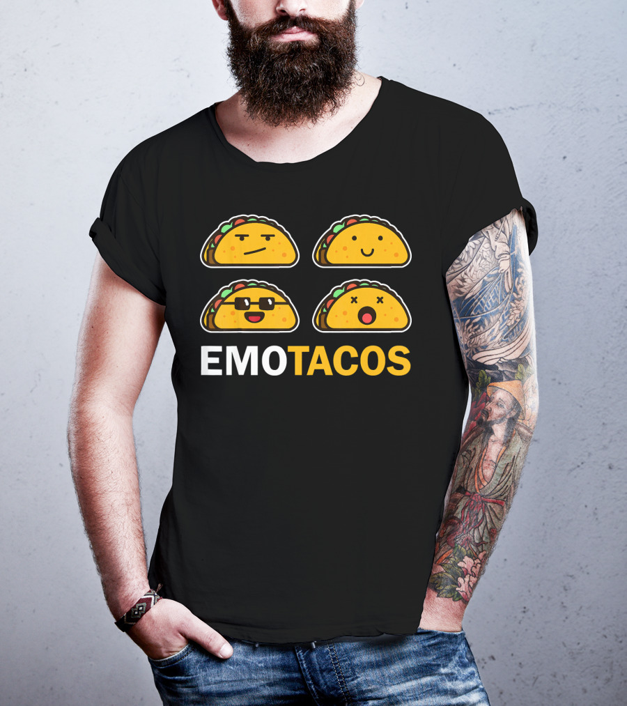 EMO TACOS Emojis Faces And Expressions T-Shirt