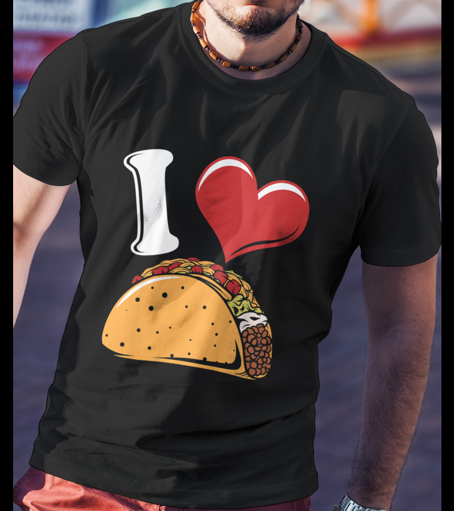 Kids Funny I Heart Tacos Love T-Shirt