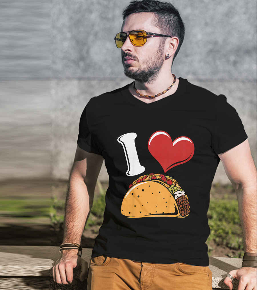 Kids Funny I Heart Tacos Love T-Shirt