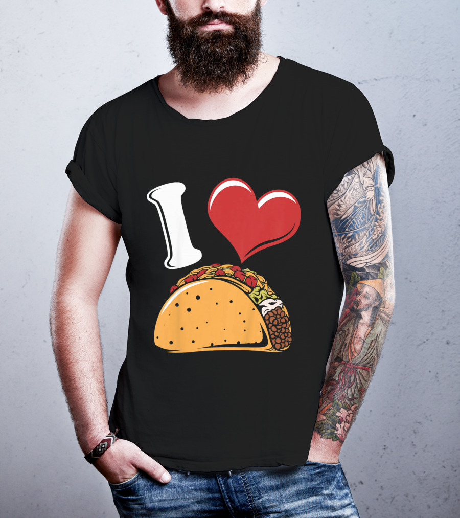 Kids Funny I Heart Tacos Love T-Shirt