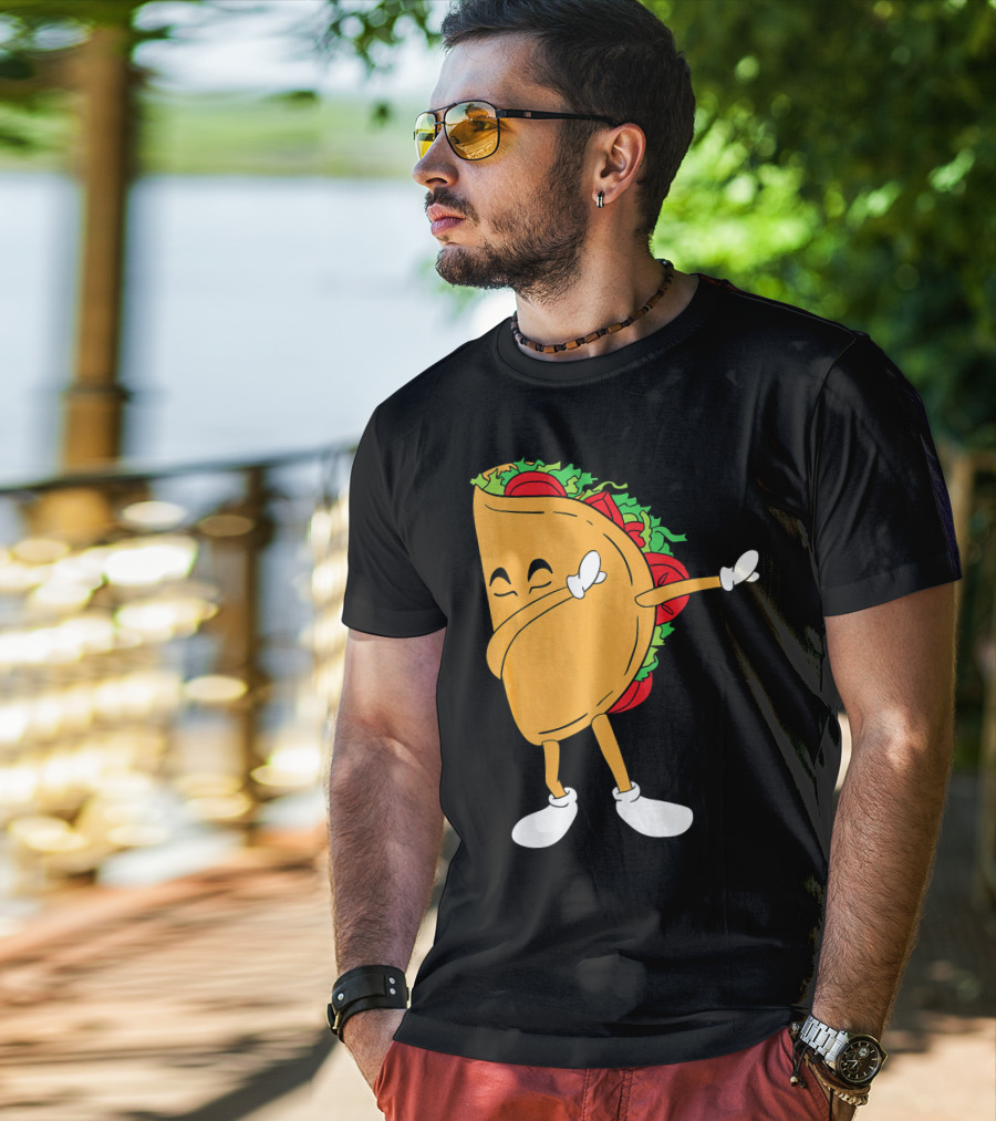 Dabbing Taco Mexico Funny Mexican Food T-Shirt