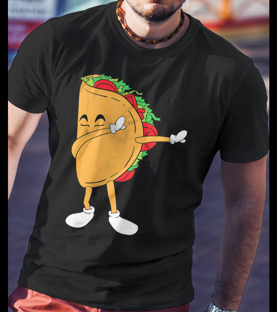 Dabbing Taco Mexico Funny Mexican Food T-Shirt