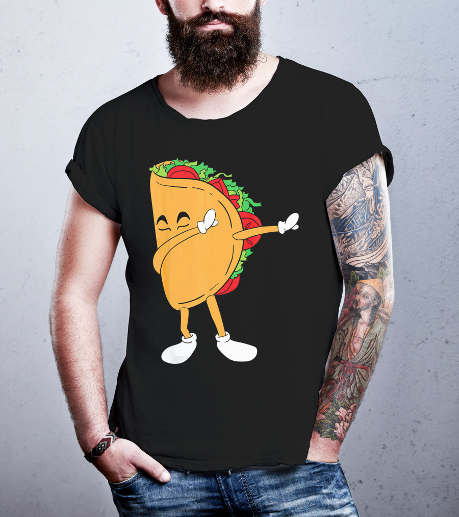 Dabbing Taco Mexico Funny Mexican Food T-Shirt