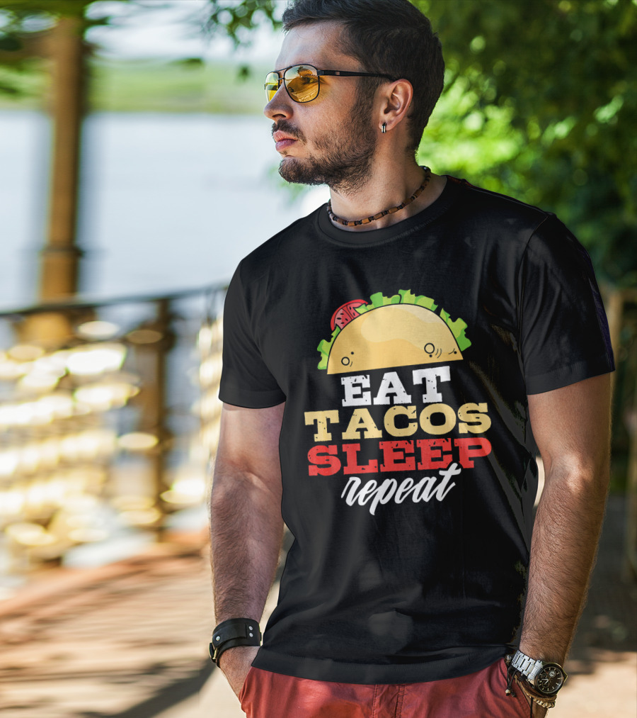 Eat Tacos Sleep Repeat Junk Food Cycle T-Shirt