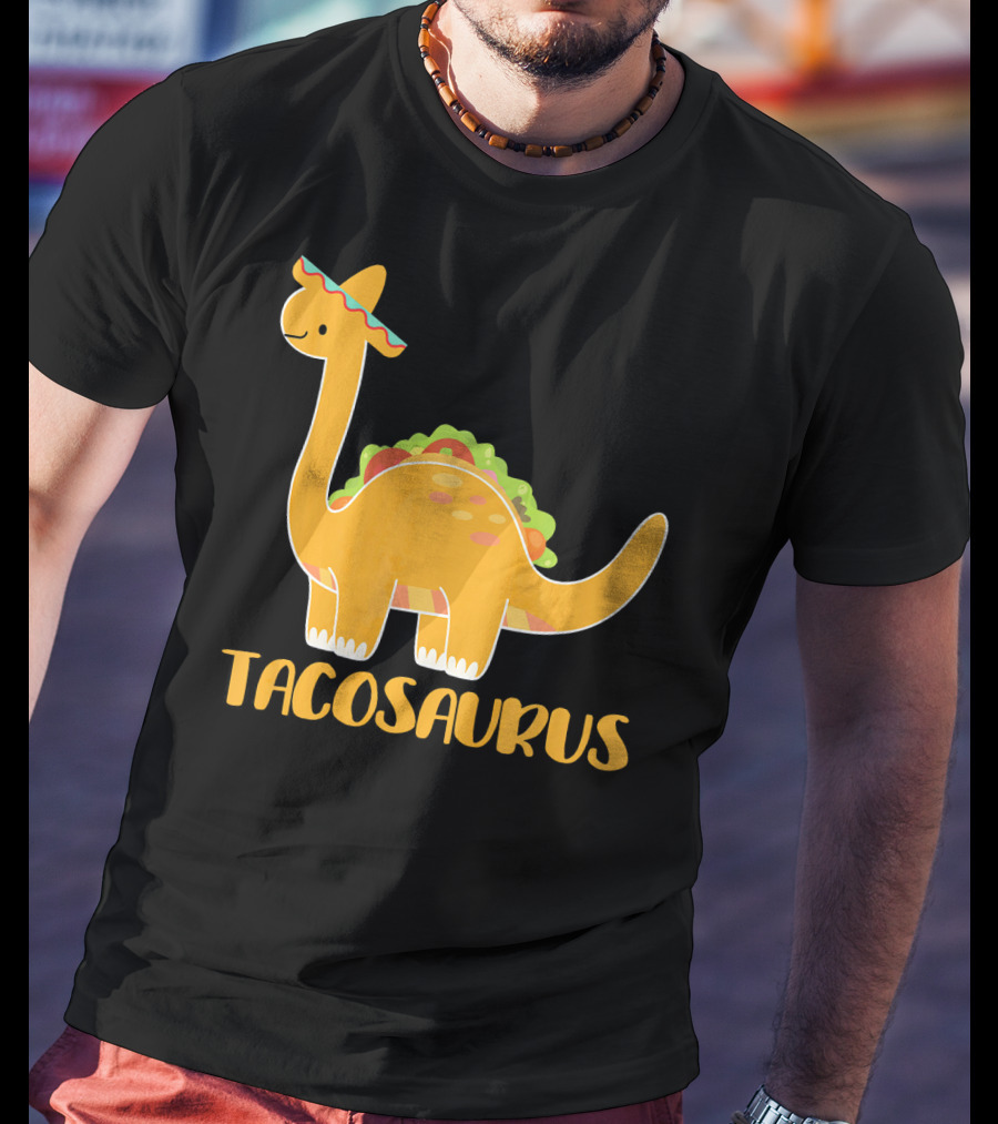 Tacosaurus Brachiosaurus Sombrero Funny Taco Dino T-Shirt