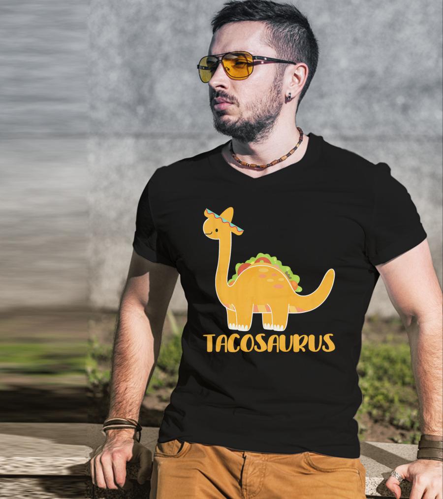 Tacosaurus Brachiosaurus Sombrero Funny Taco Dino T-Shirt