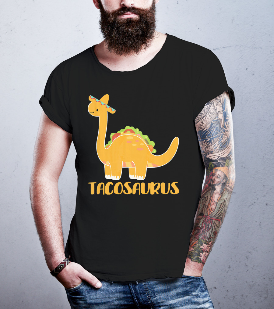 Tacosaurus Brachiosaurus Sombrero Funny Taco Dino T-Shirt