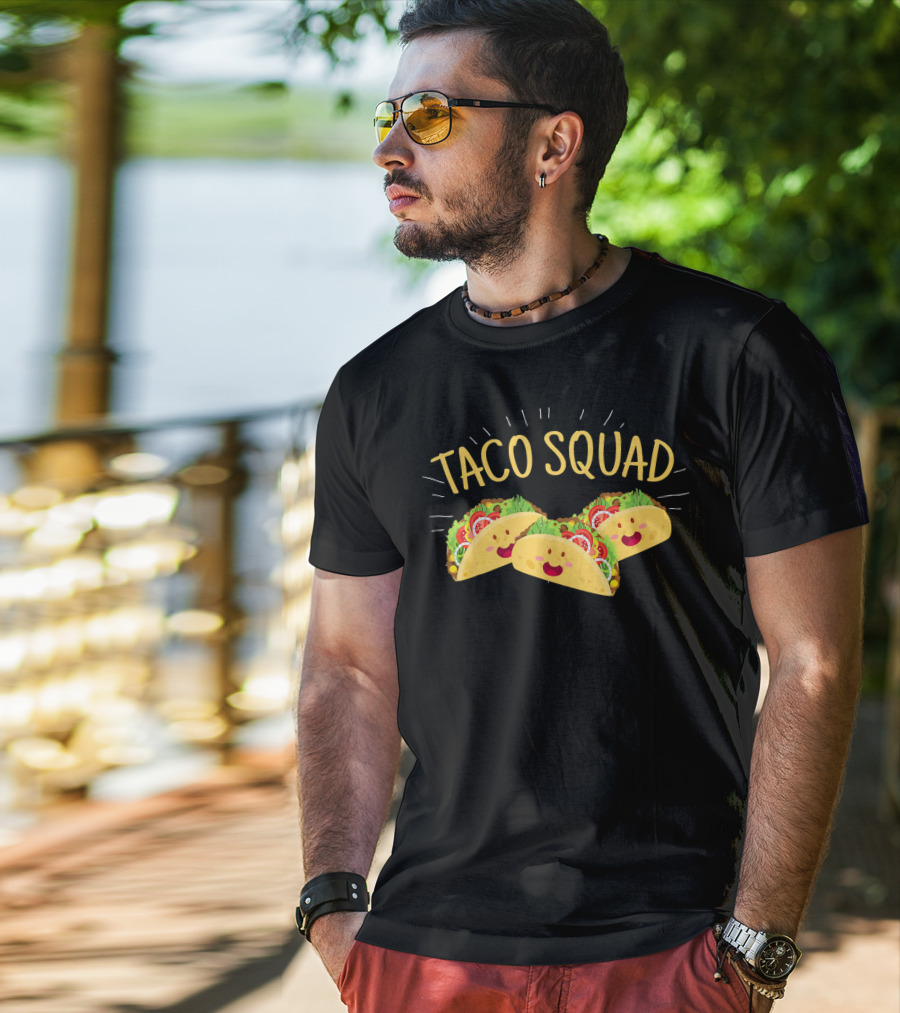 Taco Squad Funny Cute Mexican Tacos T-Shirt