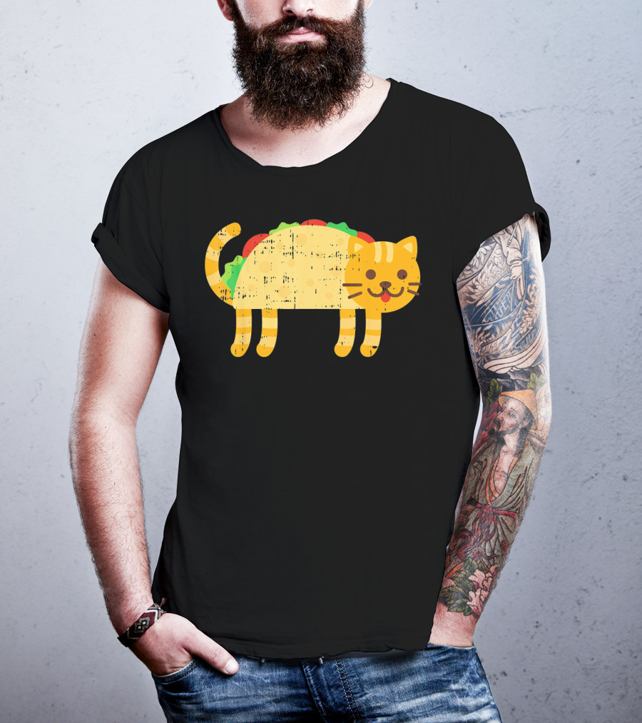 Taco Cat Kitty Kitten Funny Mexican Cinco De Mayo T-Shirt