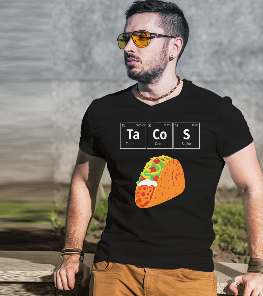 Tantalum Cobalt Sulfur Mexican Tacos Elements T-Shirt