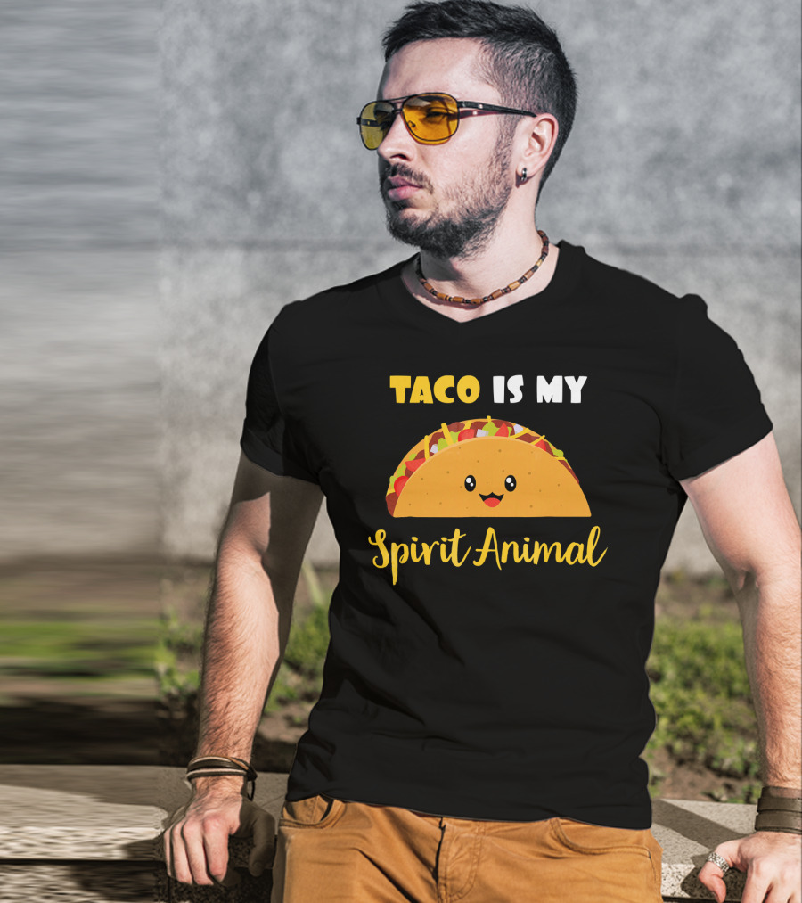 Taco Is My Spirit Animal Cute And Funny Food Lover T-Shirt