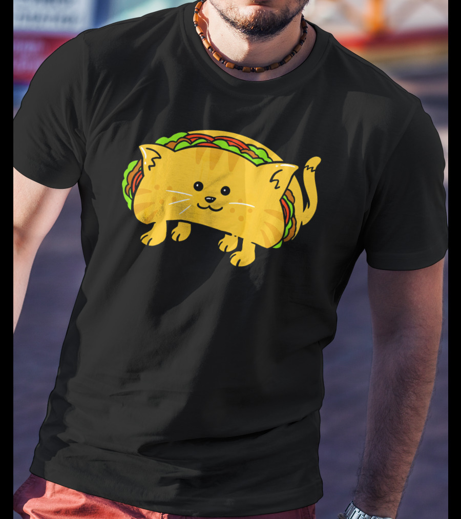 Cat Taco Roll Cute Animal Mashup T-Shirt