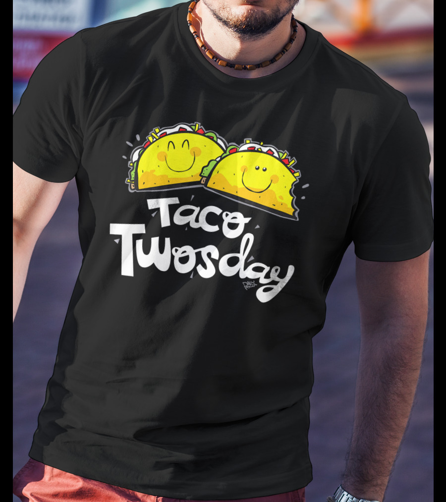 Taco Twosday Smiling Tacos Fun T-Shirt
