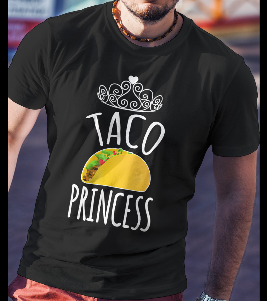 Taco Princess Cute Taco With Crown T-Shirt