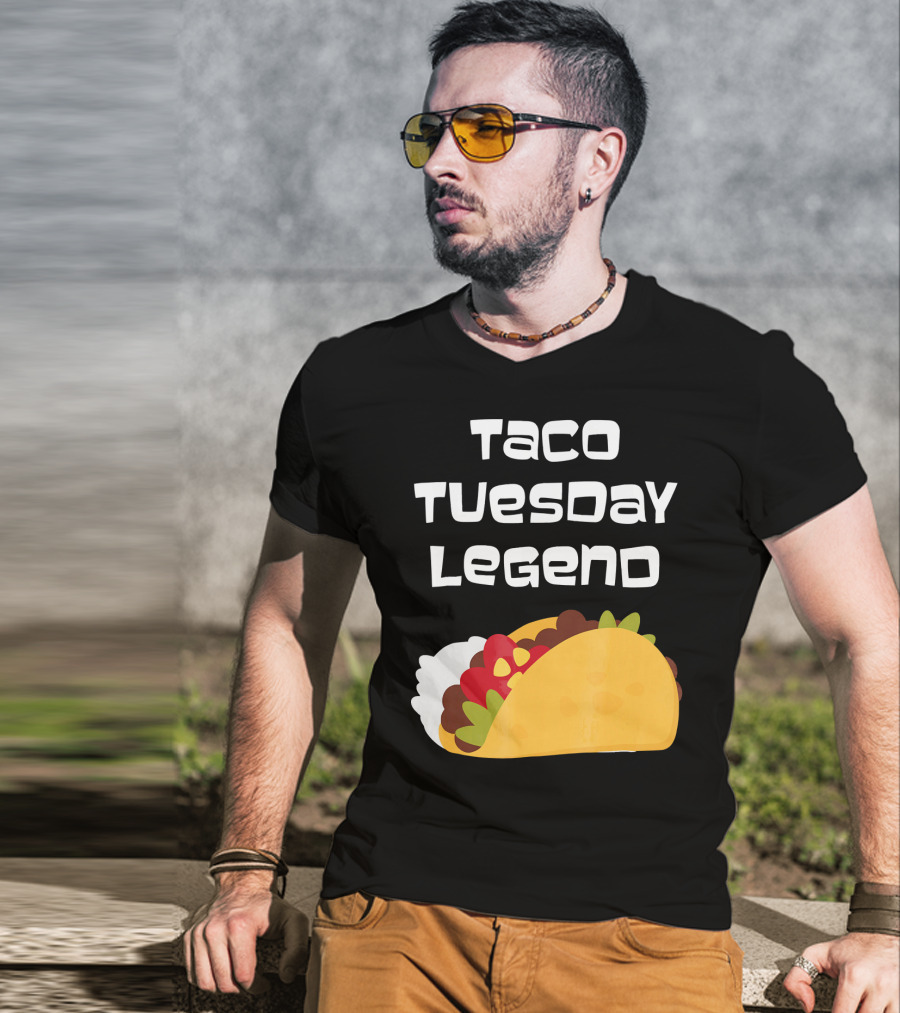 Taco Tuesday Legend Mexican Food Achievement T-Shirt