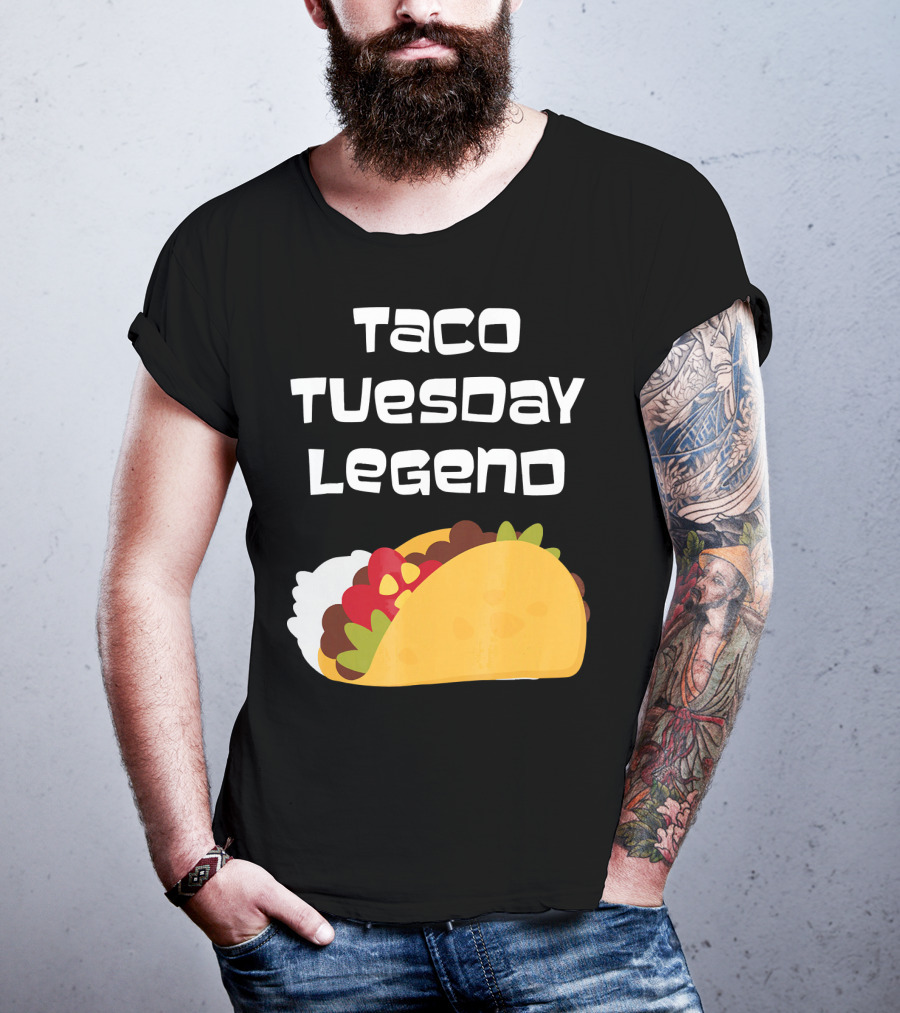 Taco Tuesday Legend Mexican Food Achievement T-Shirt