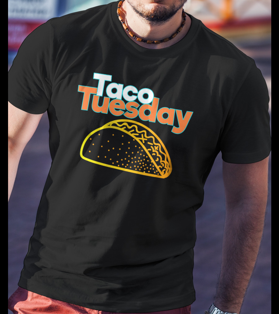 Taco Tuesday Mexican Food Fiesta Celebration With Vibrant Taco T-Shirt