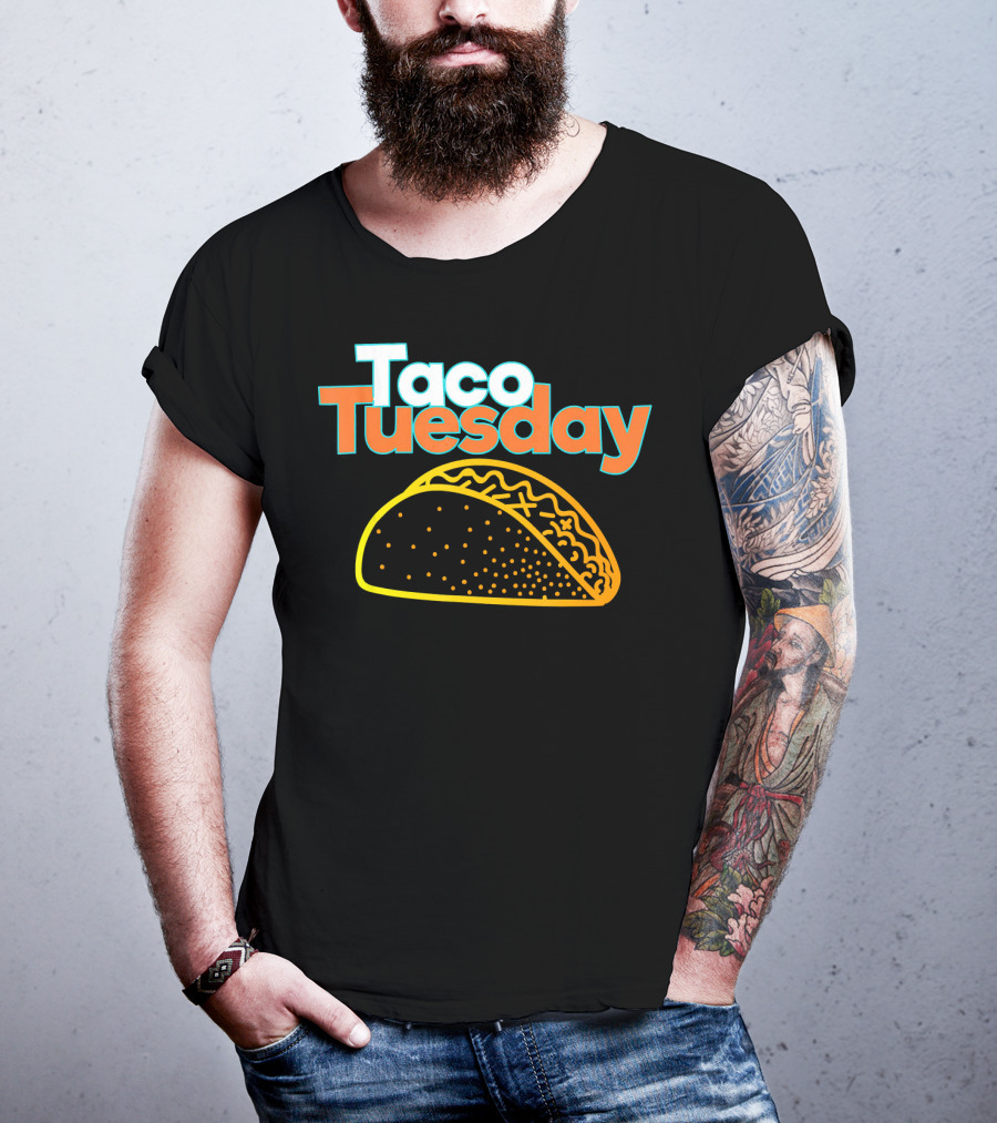 Taco Tuesday Mexican Food Fiesta Celebration With Vibrant Taco T-Shirt