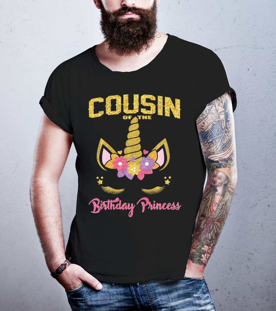 Cousin Of The Birthday Princess Unicorn T-Shirt