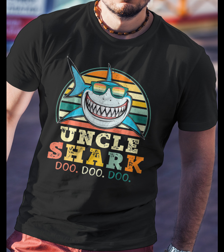 Uncle Shark Retro Vintage Doo Doo Doo T-Shirt