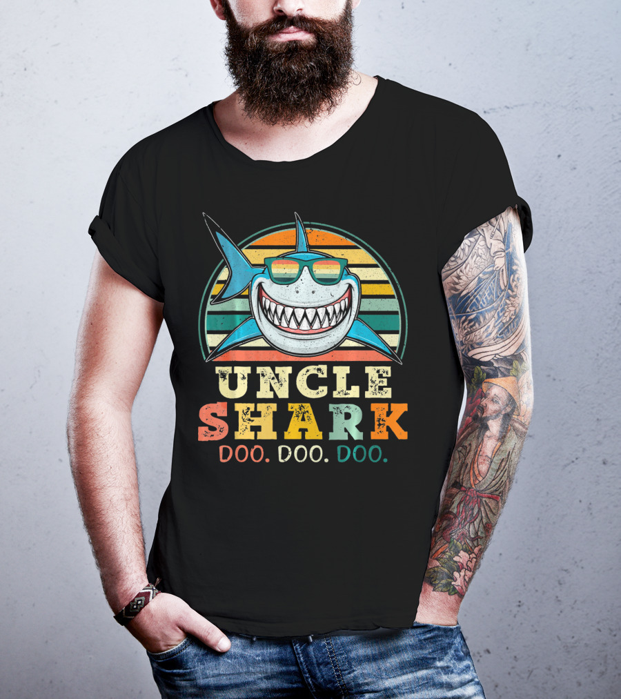 Uncle Shark Retro Vintage Doo Doo Doo T-Shirt