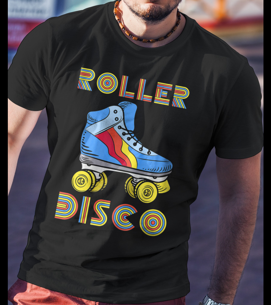 Retro 80s Roller Disco Skate Vibe T-Shirt