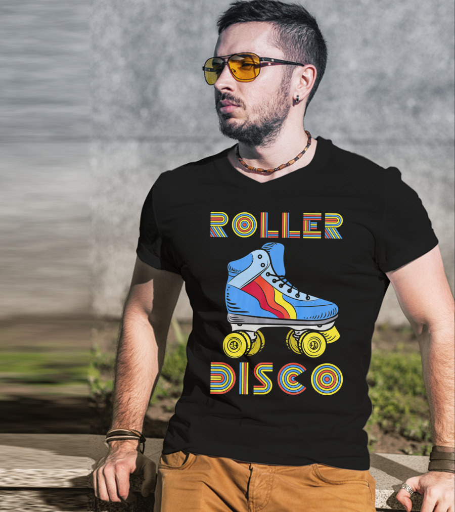 Retro 80s Roller Disco Skate Vibe T-Shirt