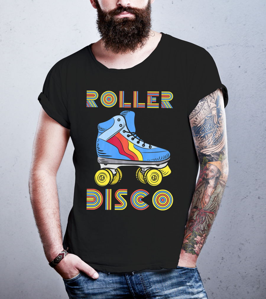 Retro 80s Roller Disco Skate Vibe T-Shirt