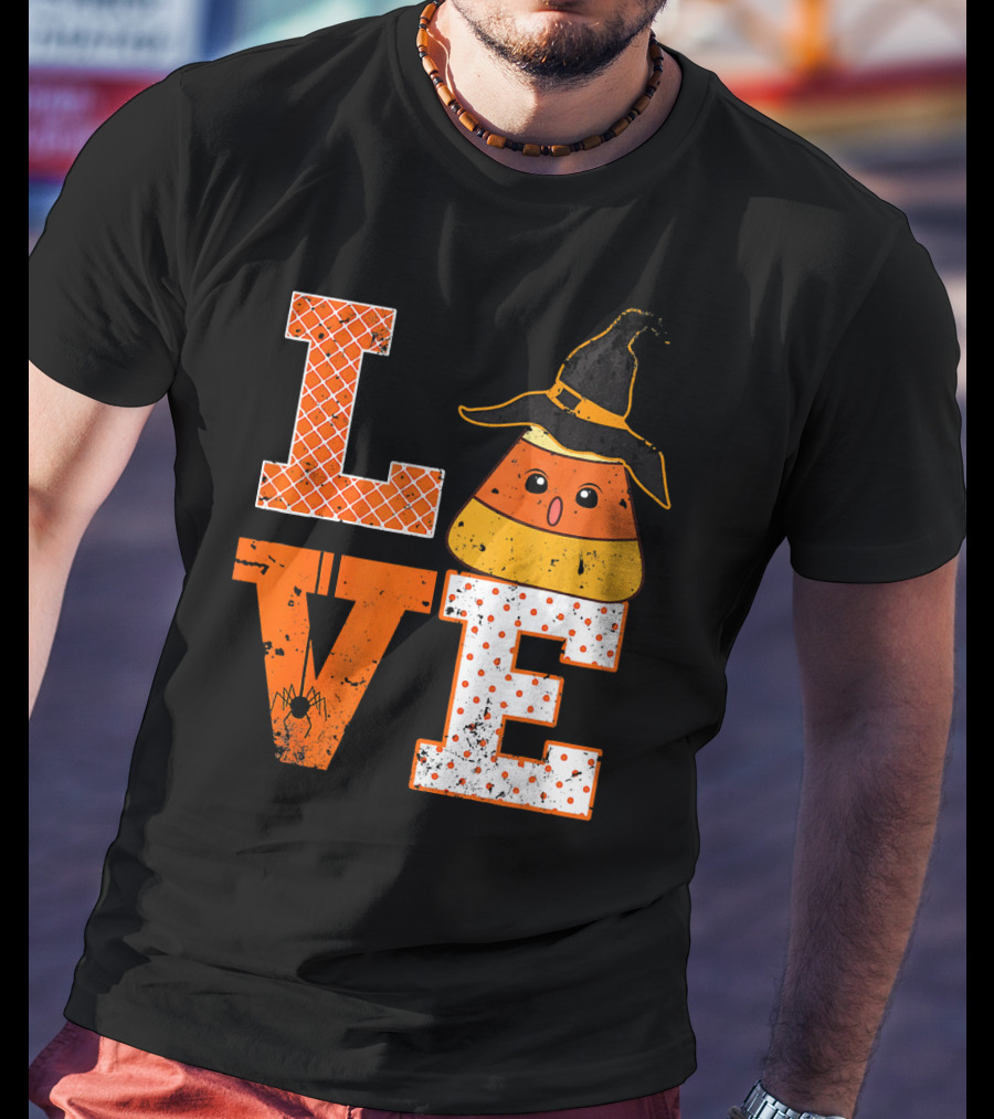 Love Candy Corn Cute Halloween Hat T-Shirt