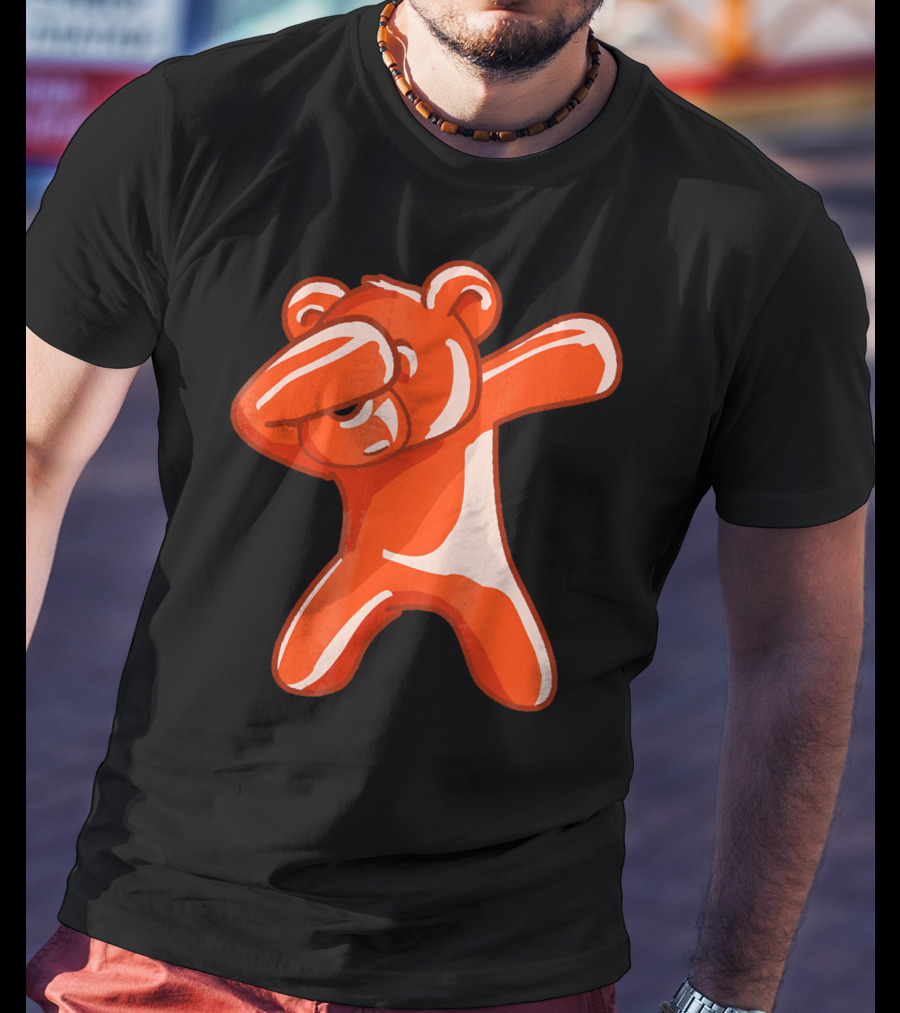 Dabbing Bear Gummy Candy Dance Dab Pose T-Shirt