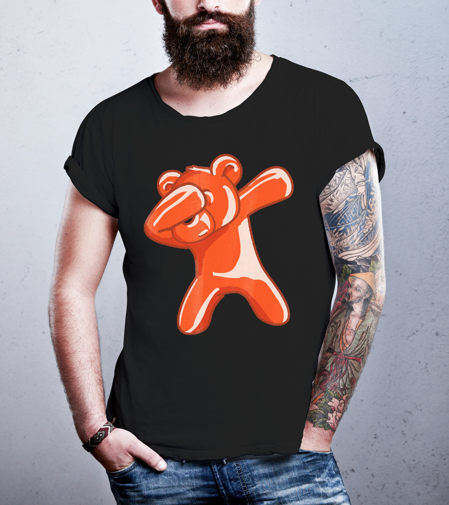 Dabbing Bear Gummy Candy Dance Dab Pose T-Shirt