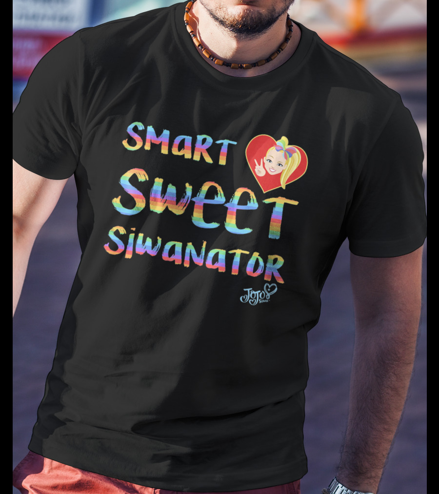 JoJo Siwa Heart Smart Sweet Siwanator Rainbow T-Shirt