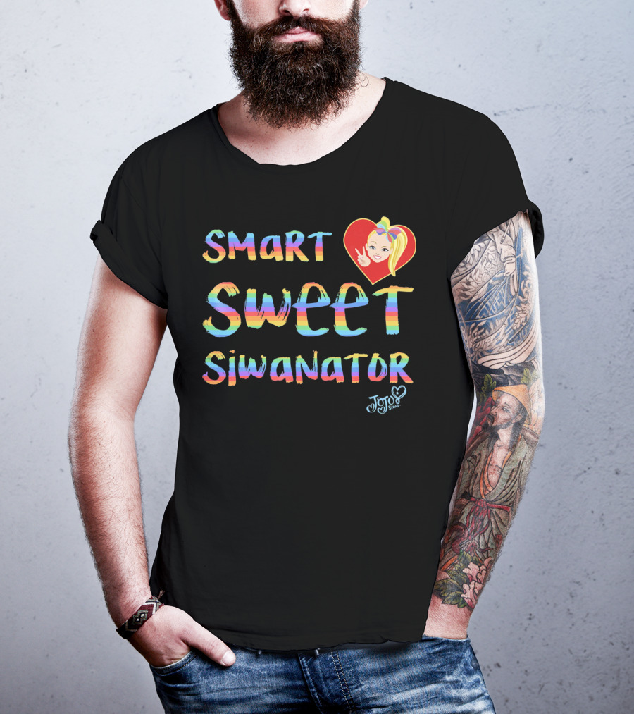 JoJo Siwa Heart Smart Sweet Siwanator Rainbow T-Shirt