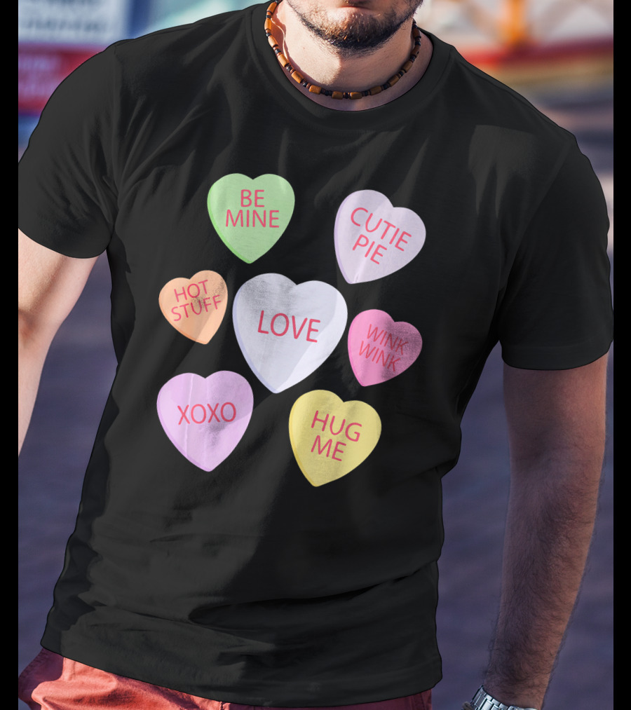 Valentines Day Be Mine Cutie Pie Love Candy Heart Kids Chi T-Shirt