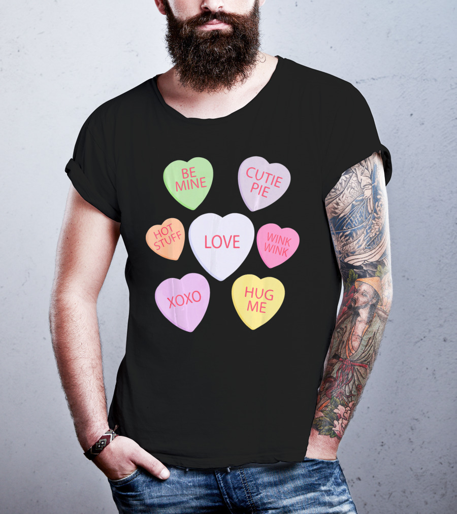 Valentines Day Be Mine Cutie Pie Love Candy Heart Kids Chi T-Shirt