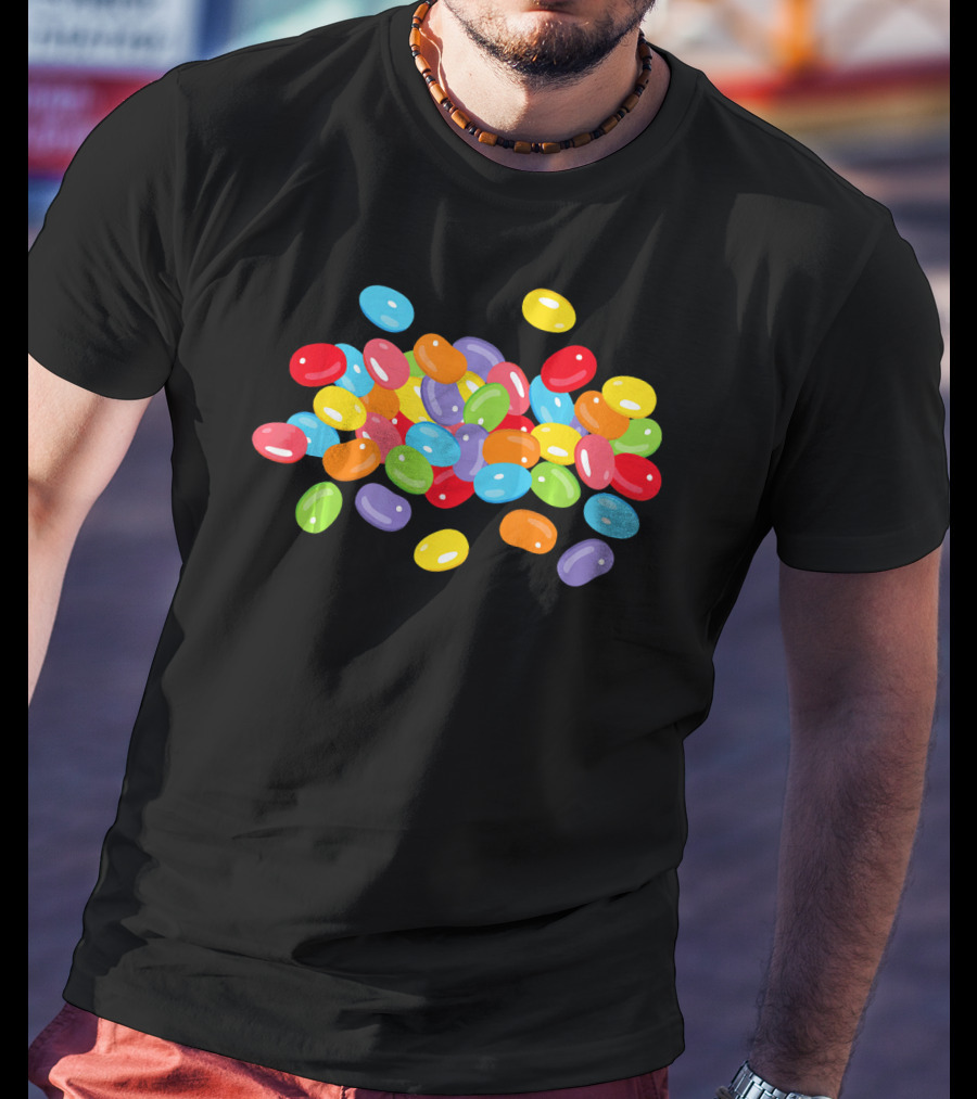 Cute Colorful Jelly Beans Candy Lover Easter Holiday T-Shirt