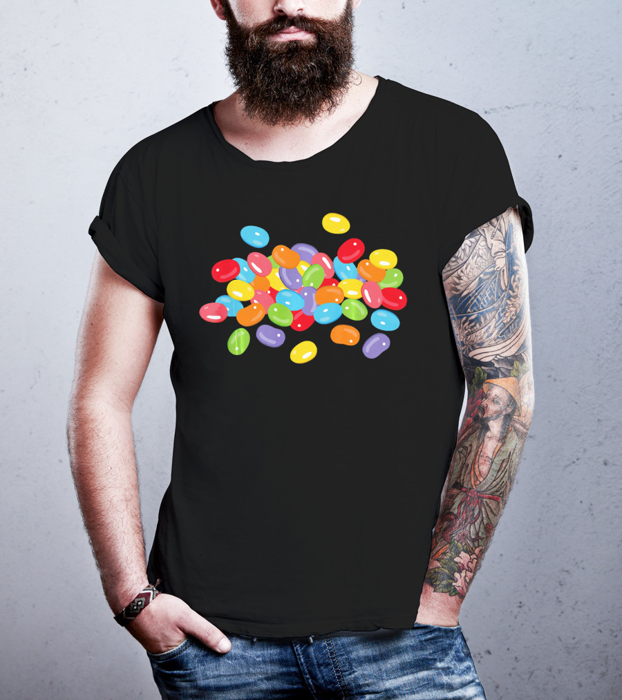 Cute Colorful Jelly Beans Candy Lover Easter Holiday T-Shirt