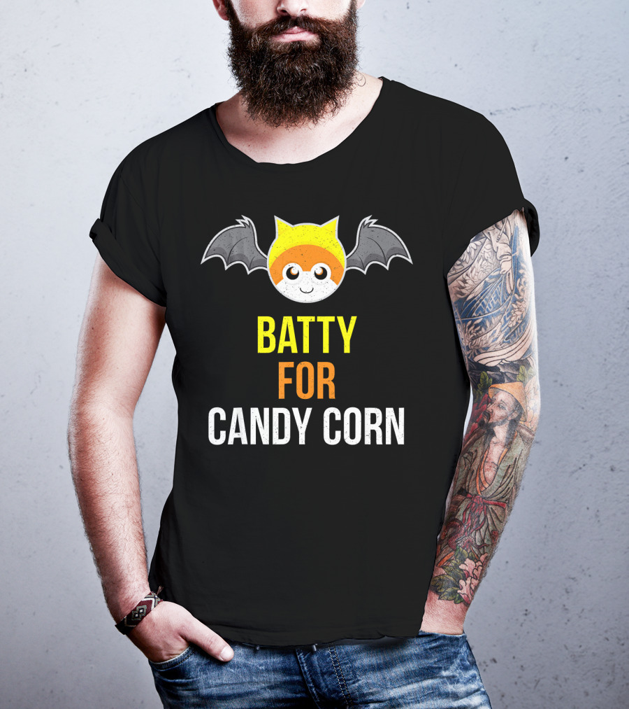BATTY FOR CANDY CORN Adult And Youth T-Shirt