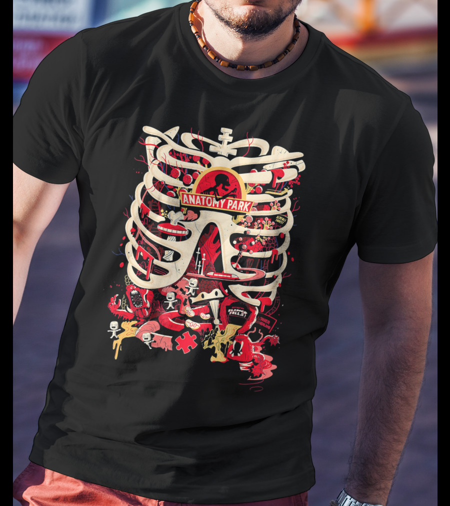 Anatomy Park Jurassic Adventure Cartoon T-Shirt