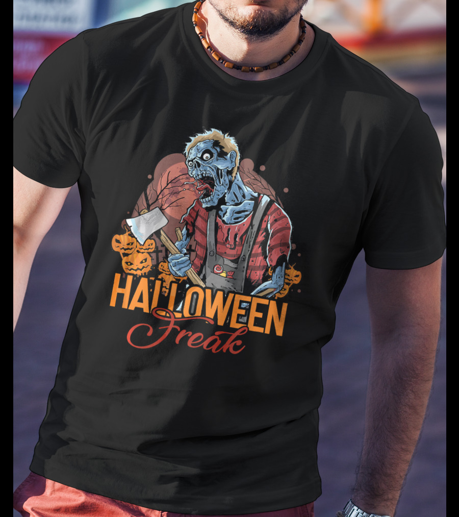 Halloween Freak Scary Zombie Horror T-Shirt