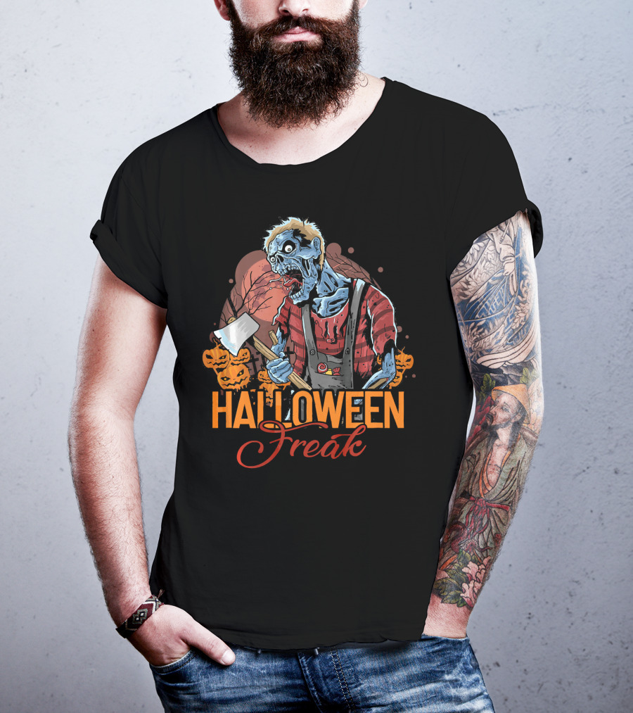 Halloween Freak Scary Zombie Horror T-Shirt